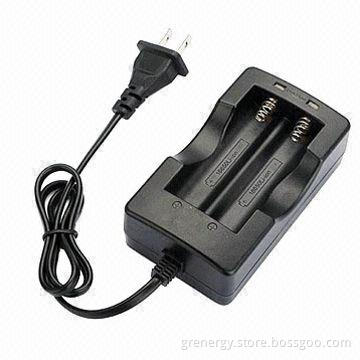 AC Charger for 18650 3.7V Li-ion Rechargeable Battery, 100-240V AC Input Voltage